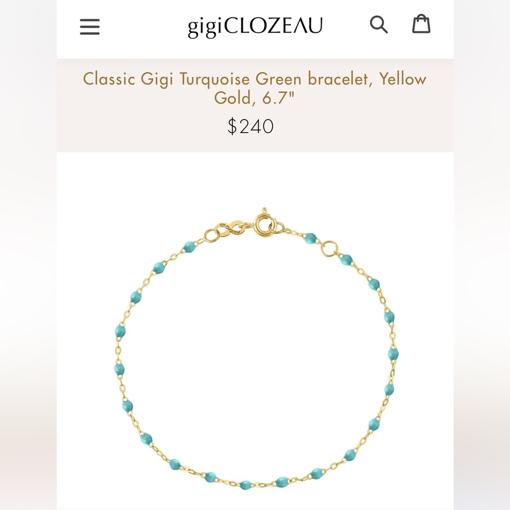 Gigi Clozeau Turquoise bracelet
